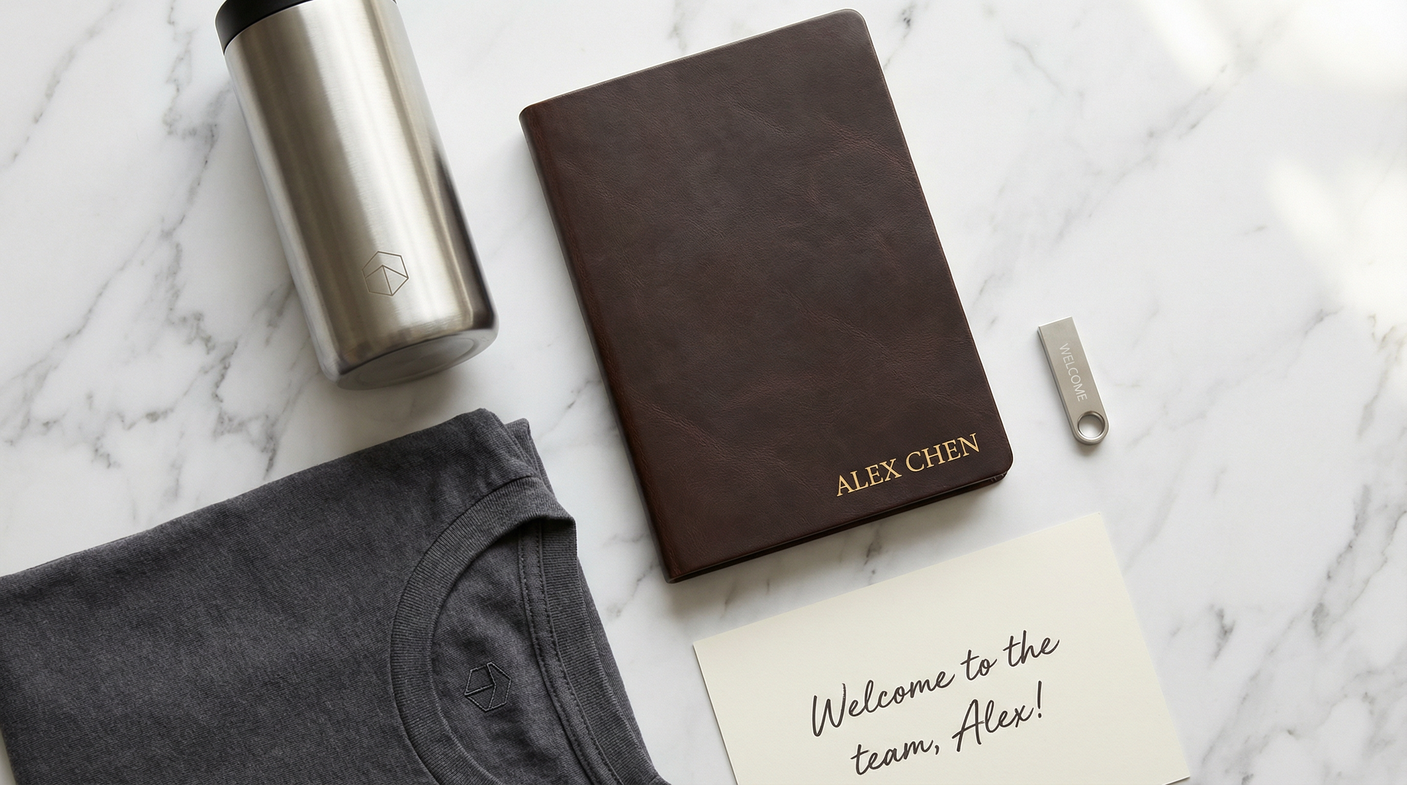 Состав welcome pack с гравировкой