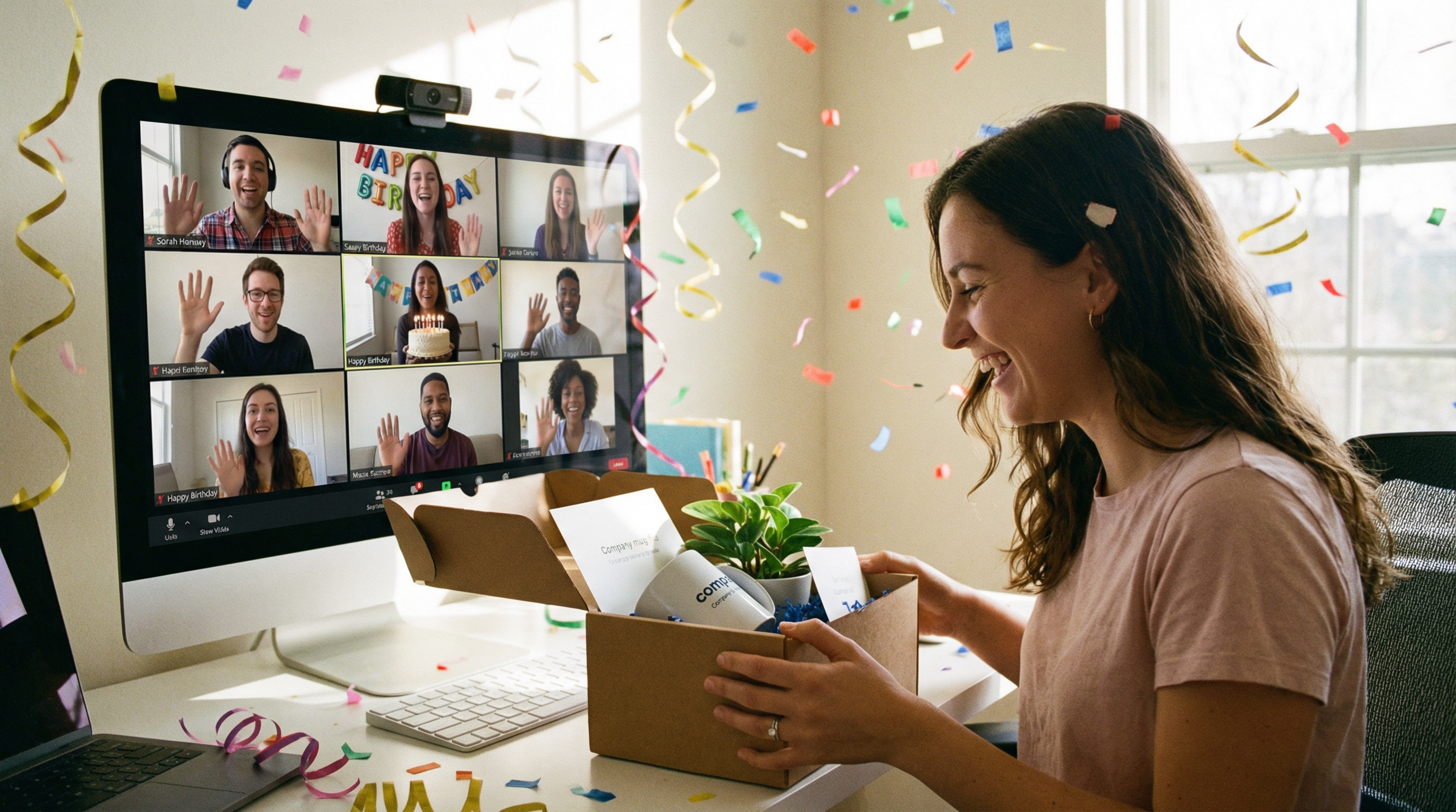 Поздравление удаленного сотрудника