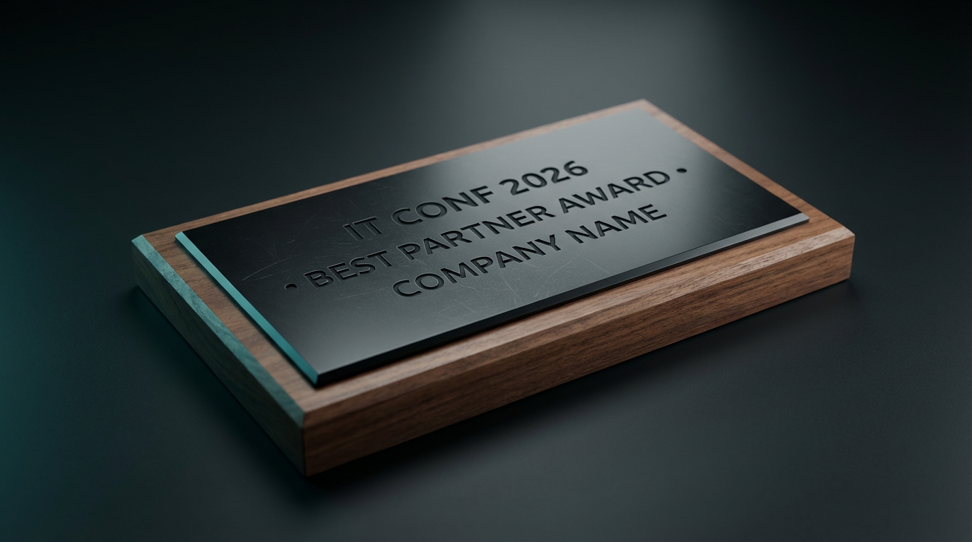 Премиальная корпоративная награда с лазерной гравировкой для партнёров